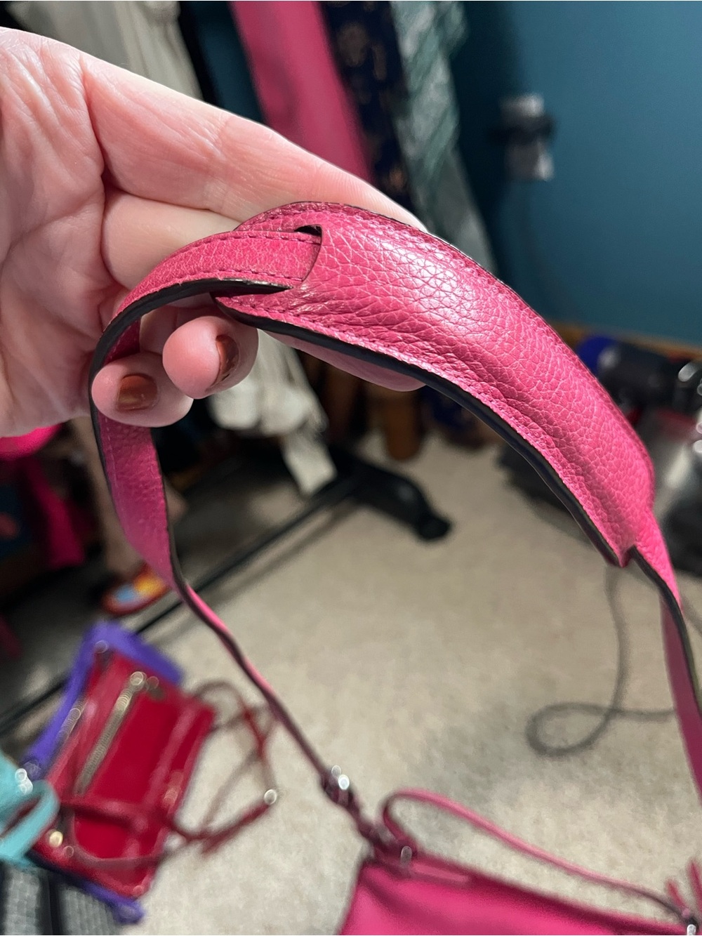 Coach Pink Leather Crossbody Bag - Picture 8 of 13